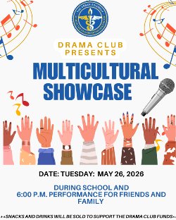 Multicultural Showcase Performance on May 26th at 6:00 pm